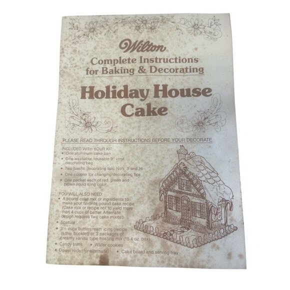 Wilton Holiday House Aluminum Cake Pan Mold -502-3937 - Picture 3 of 4